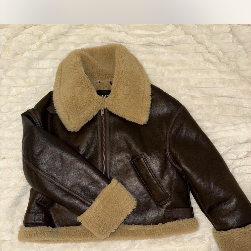 Zara aviator coat